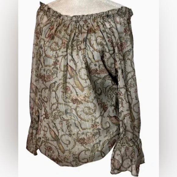 Soft Surroundings 3/4 Sleeve Aitana
Peasant Floral On/Off Shoulder Blouse - Picture 7 of 8